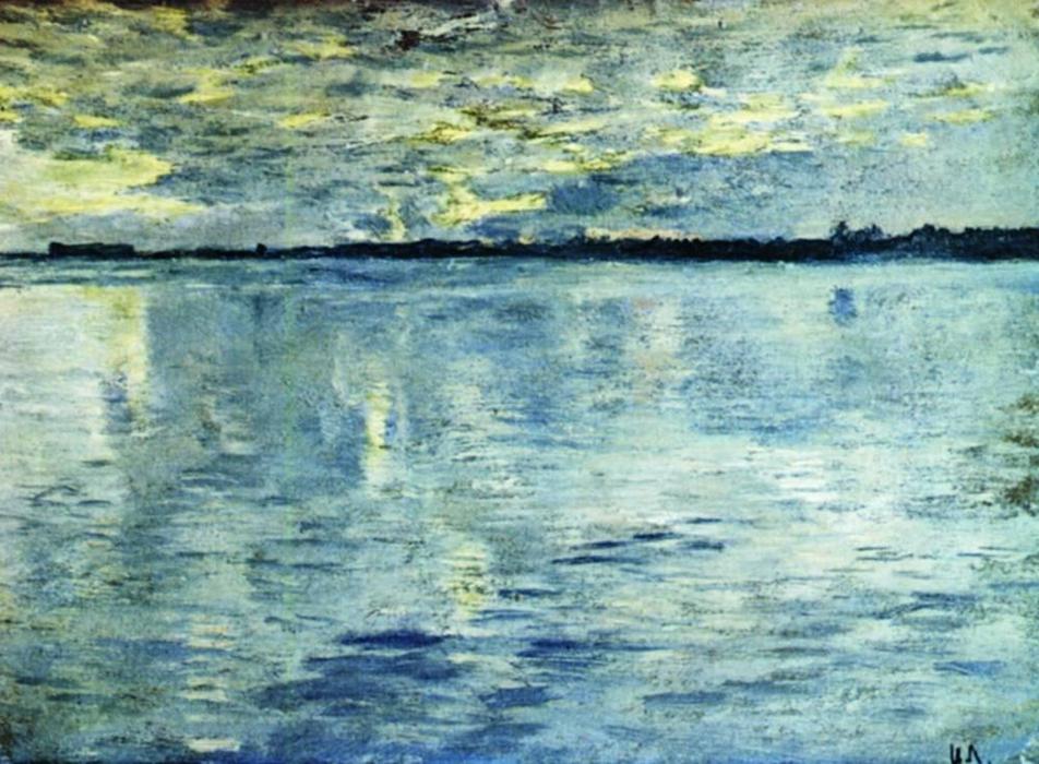 Order Art Reproductions Lake. Evening., 1899 by Isaak Ilyich Levitan (1860-1900, Russia) | ArtsDot.com