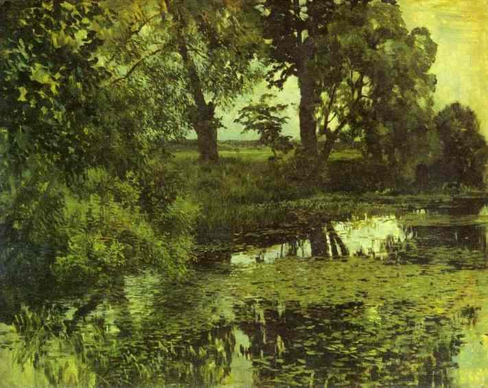 Order Oil Painting Replica Overgrown Pond, 1887 by Isaak Ilyich Levitan (1860-1900, Russia) | ArtsDot.com