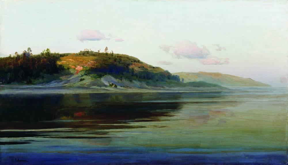 Buy Museum Art Reproductions Summer evening. River., 1894 by Isaak Ilyich Levitan (1860-1900, Russia) | ArtsDot.com