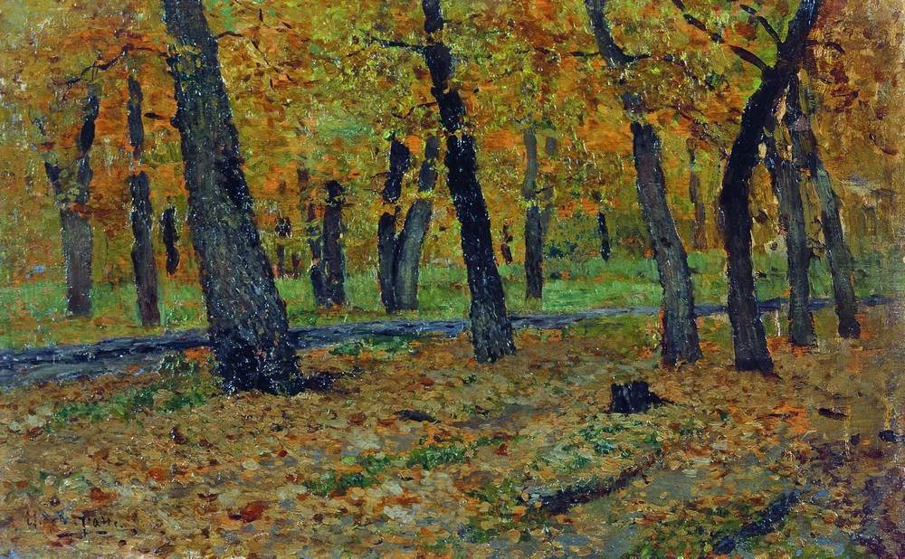 Buy Museum Art Reproductions Oak grove. Autumn., 1880 by Isaak Ilyich Levitan (1860-1900, Russia) | ArtsDot.com