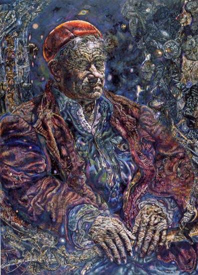 Order Oil Painting Replica The Vermonter by Ivan Albright (Inspired By) (1897-1983, United States) | ArtsDot.com