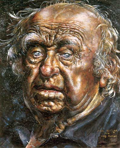 Order Paintings Reproductions SelfPortraitFace by Ivan Albright (Inspired By) (1897-1983, United States) | ArtsDot.com