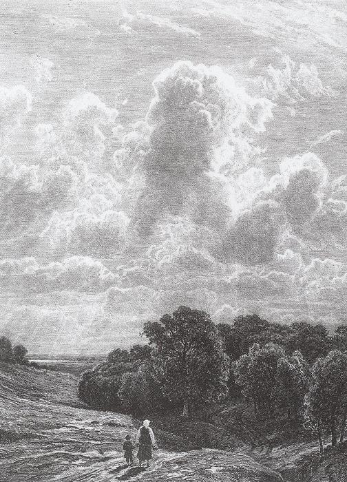 Order Oil Painting Replica Clouds over the grove, 1878 by Ivan Ivanovich Shishkin (1832-1898, Russia) | ArtsDot.com