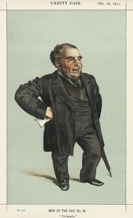 Buy Museum Art Reproductions Caricature of John Pender, 1871 by James Jacques Joseph Tissot (1836-1902, France) | ArtsDot.com