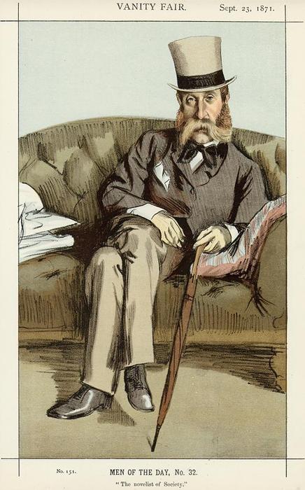 Buy Museum Art Reproductions Caricature of George Whyte Melville by James Jacques Joseph Tissot (1836-1902, France) | ArtsDot.com