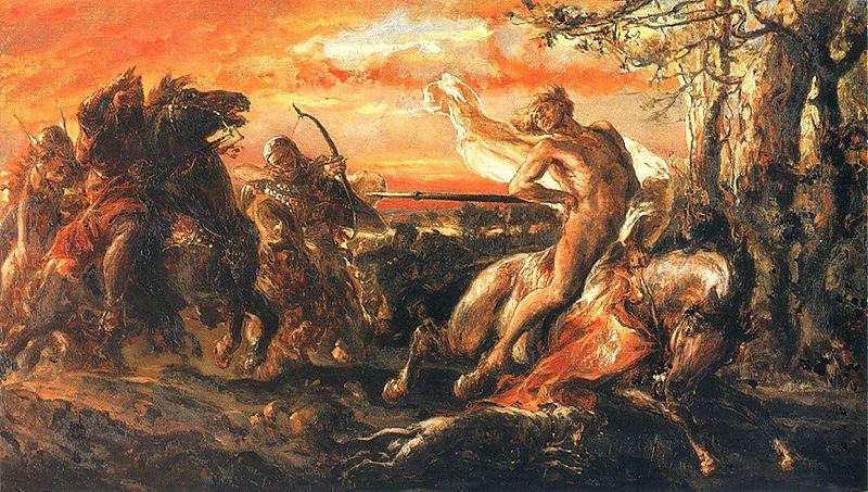 Order Oil Painting Replica The death of Leszek the White, 1880 by Jan Matejko (1838-1893, Poland) | ArtsDot.com