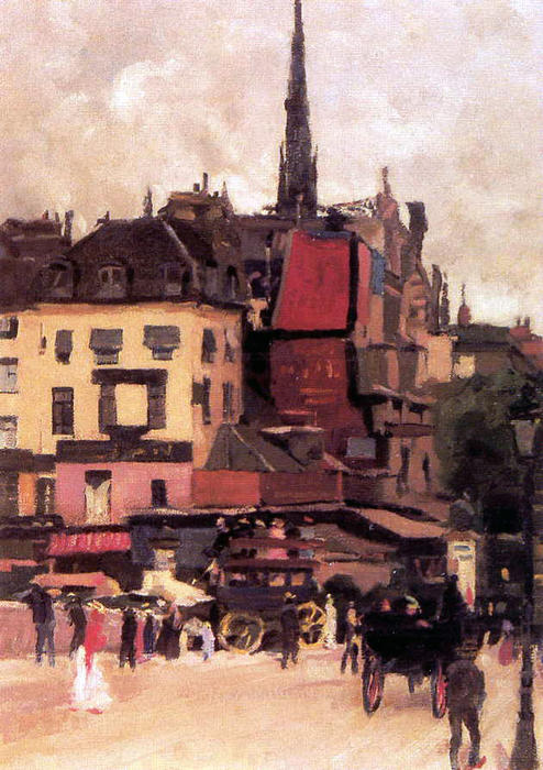 Order Paintings Reproductions Paris cityview by Jan Sluyters (Inspired By) (1881-1957, Netherlands) | ArtsDot.com