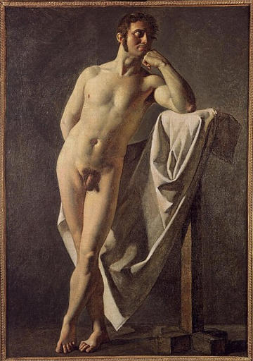 Order Artwork Replica Male nude, 1801 by Jean Auguste Dominique Ingres (1780-1867, France) | ArtsDot.com