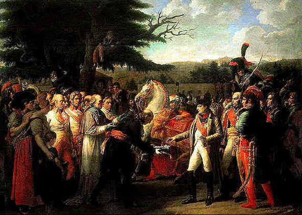 Order Oil Painting Replica Napoleon receives the keys of Vienna, 1812 by Jean Auguste Dominique Ingres (1780-1867, France) | ArtsDot.com