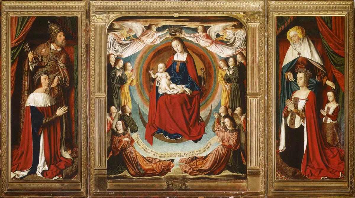 Buy Museum Art Reproductions The Bourbon Altarpiece (The Moulins Triptych), 1498 by Jean Hey (1475-1505, United Kingdom) | ArtsDot.com