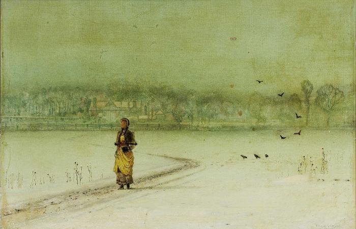 Order Paintings Reproductions In the winter by John Atkinson Grimshaw (1836-1893, United Kingdom) | ArtsDot.com