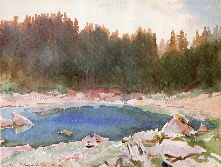 Order Paintings Reproductions Lake in the Tyrol by John Singer Sargent (1856-1925, Italy) | ArtsDot.com