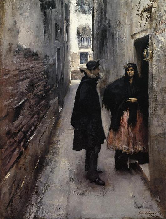 Order Oil Painting Replica A Street in Venice, 1882 by John Singer Sargent (1856-1925, Italy) | ArtsDot.com
