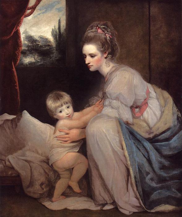 Order Artwork Replica Mrs. William Beresford and her Son John, later Lord Decies, 1775 by Joshua Reynolds | ArtsDot.com