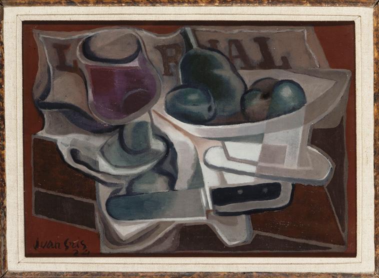 Order Art Reproductions Fruit Dish and Glass, 1924 by Juan Gris (1887-1927, Spain) | ArtsDot.com