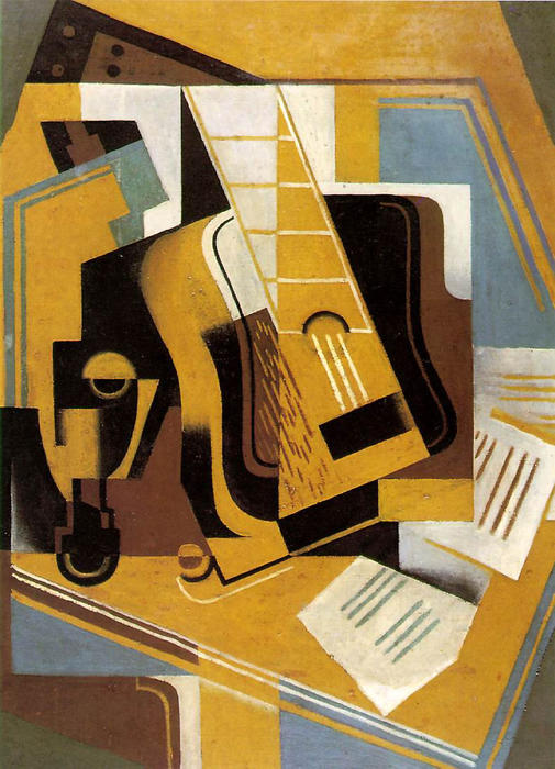 Order Paintings Reproductions Photograph of The Guitar, 1918 by Juan Gris (1887-1927, Spain) | ArtsDot.com