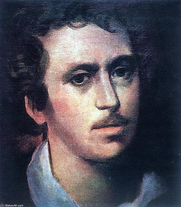 Order Art Reproductions Self-portrait, 1823 by Karl Pavlovich Bryullov (1799-1852, Russia) | ArtsDot.com