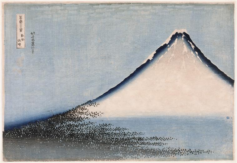 Order Oil Painting Replica Fuji Blue by Katsushika Hokusai (1760-1849, Japan) | ArtsDot.com
