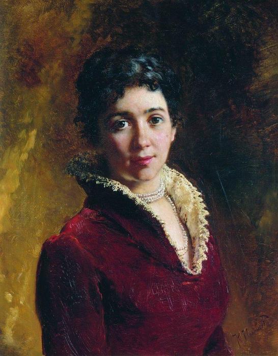 Order Paintings Reproductions Female Portrait (9), 1880 by Konstantin Yegorovich Makovsky (1839-1915, Russia) | ArtsDot.com