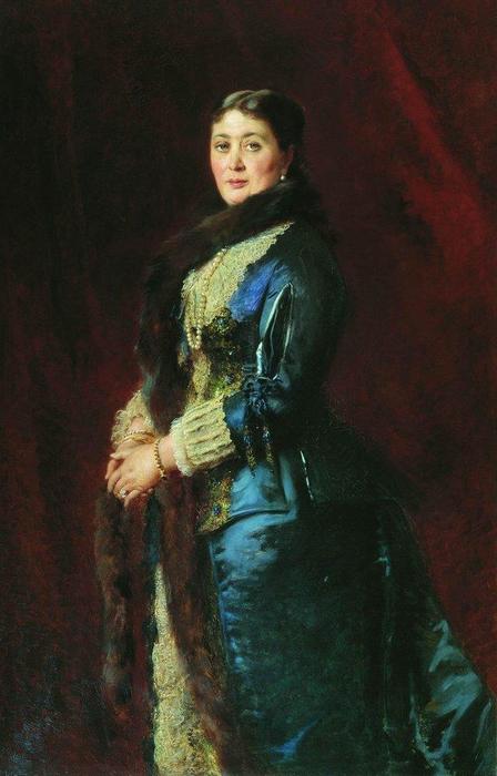 Order Artwork Replica Portrait of Princess M.Orlova-Davydova, 1880 by Konstantin Yegorovich Makovsky (1839-1915, Russia) | ArtsDot.com