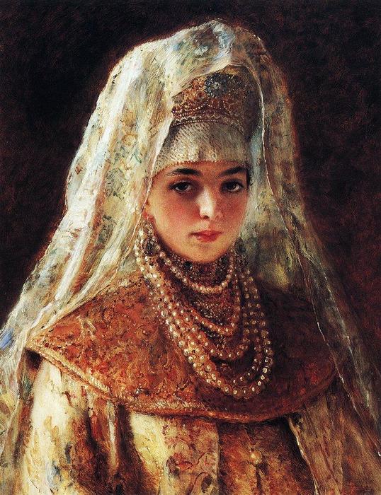 Order Paintings Reproductions Boyaryshnya (8) by Konstantin Yegorovich Makovsky (1839-1915, Russia) | ArtsDot.com
