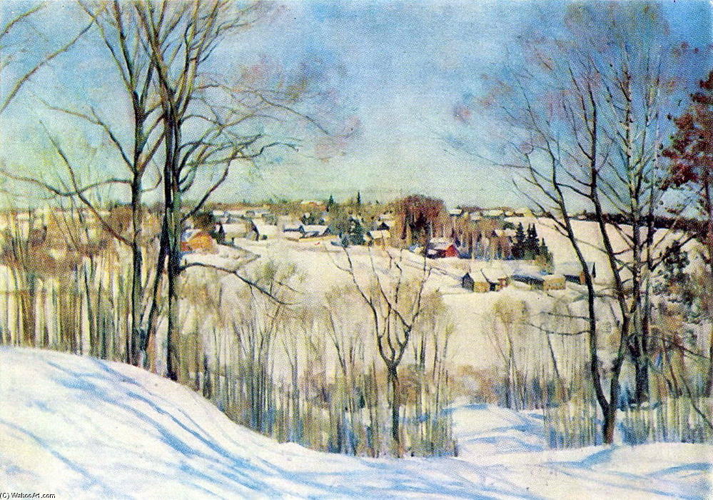 Order Art Reproductions The Winter Day, 1910 by Konstantin Yuon (Inspired By) (1875-1958, Russia) | ArtsDot.com