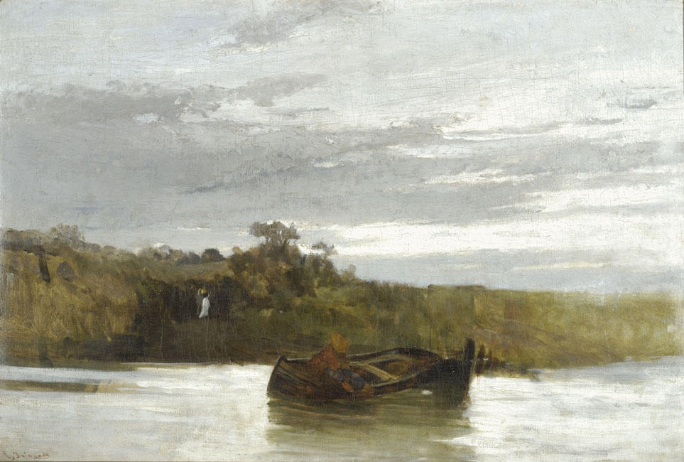 Order Oil Painting Replica The river, 1875 by Konstantinos Volanakis (1837-1907, Greece) | ArtsDot.com
