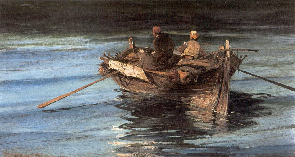Buy Museum Art Reproductions Fishing boat by Konstantinos Volanakis (1837-1907, Greece) | ArtsDot.com