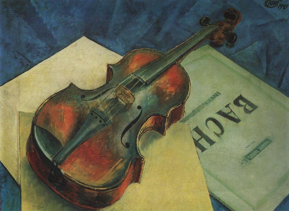 Order Oil Painting Replica Violin, 1921 by Kuzma Petrov-Vodkin (1878-1939, Russia) | ArtsDot.com