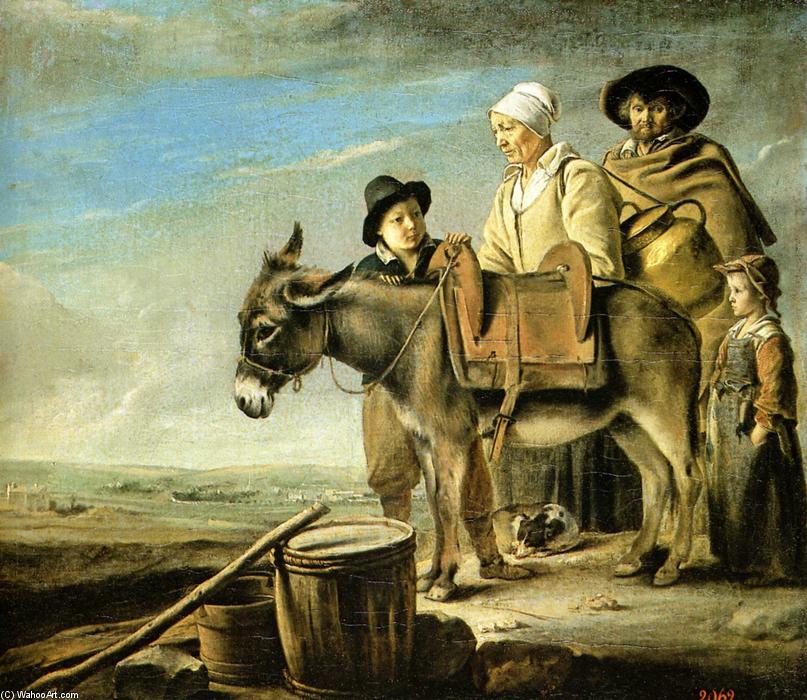 Buy Museum Art Reproductions Family of milk seller, 1640 by Antoine (Brother) Le Nain | ArtsDot.com
