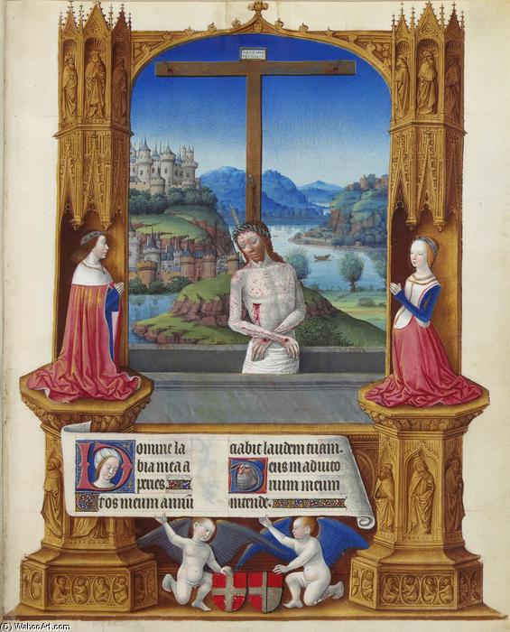 Buy Museum Art Reproductions The Man of Sorrows by Limbourg Brothers (1385-1416, Netherlands) | ArtsDot.com