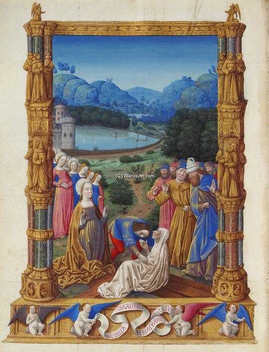 Order Art Reproductions The Revealing of the True Cross by Limbourg Brothers (1385-1416, Netherlands) | ArtsDot.com