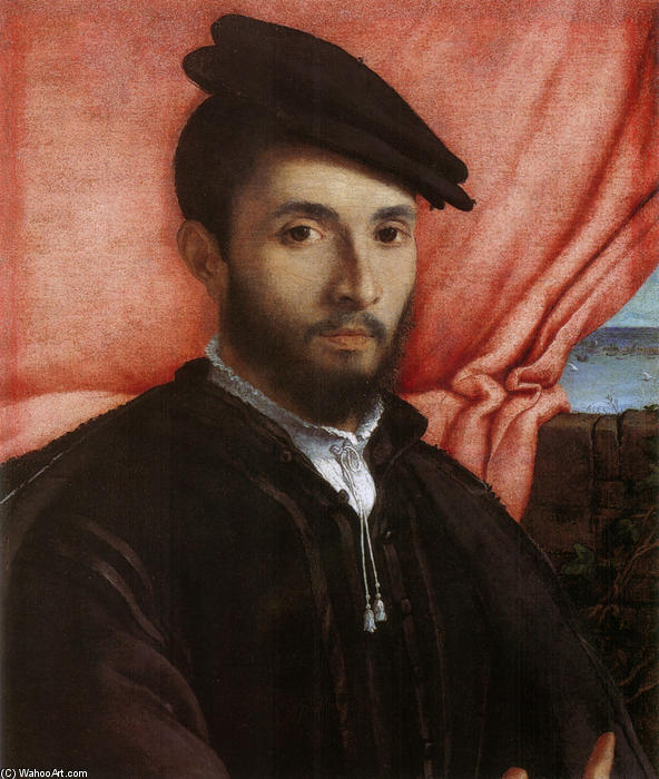 Order Artwork Replica Portrait of a young man, 1526 by Lorenzo Lotto (1480-1556, Italy) | ArtsDot.com