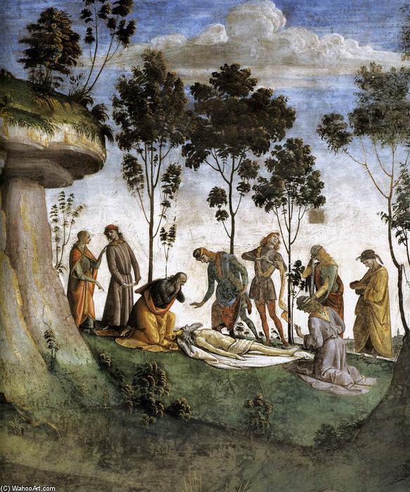 Order Art Reproductions Moses`s Testament and Death (detail), 1481 by Luca Signorelli (1450-1523, Italy) | ArtsDot.com