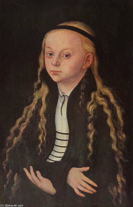 Order Paintings Reproductions Portrait of a Young Girl (Magdalena Luther), 1520 by Lucas Cranach The Elder (1472-1553, Germany) | ArtsDot.com