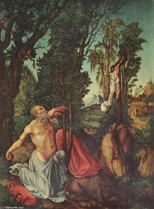 Order Oil Painting Replica The Penitence of St. Jerome, 1502 by Lucas Cranach The Elder (1472-1553, Germany) | ArtsDot.com