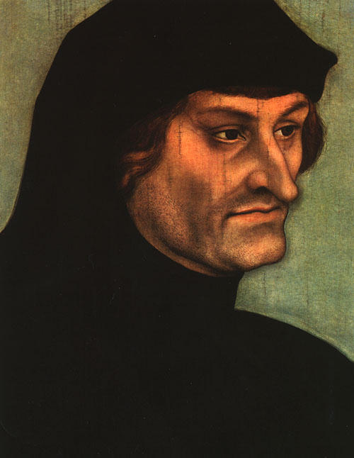 Buy Museum Art Reproductions Portrait of Geiler von Kaiserberg, 1525 by Lucas Cranach The Elder (1472-1553, Germany) | ArtsDot.com