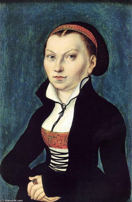 Order Oil Painting Replica Portrait of Katharina von Bora, 1530 by Lucas Cranach The Elder (1472-1553, Germany) | ArtsDot.com