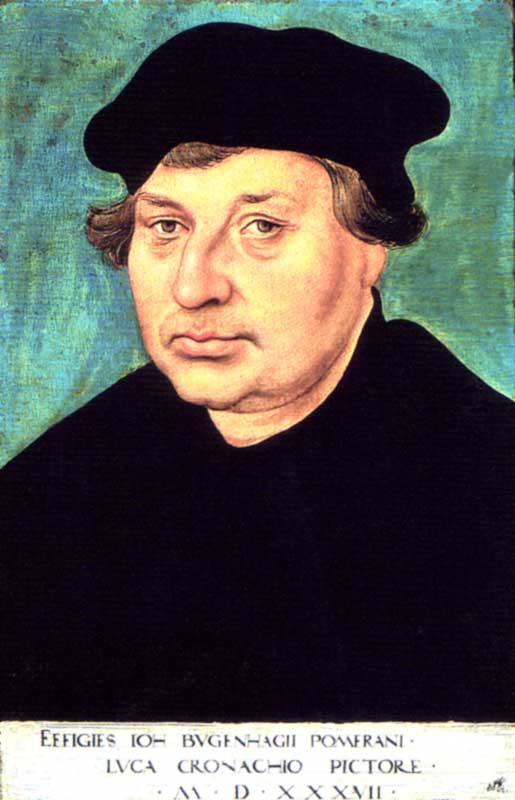 Order Paintings Reproductions Johannes Bugenhagen, 1537 by Lucas Cranach The Elder (1472-1553, Germany) | ArtsDot.com