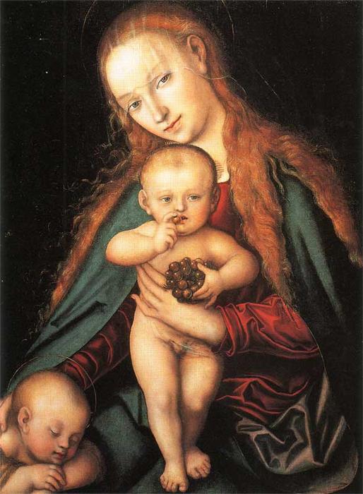 Order Artwork Replica Madonna and Child, 1540 by Lucas Cranach The Elder (1472-1553, Germany) | ArtsDot.com