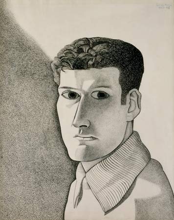 Man at Night (Self-Portrait), 1948 by Lucian Freud (1922-2011, Germany) Lucian Freud | ArtsDot.com