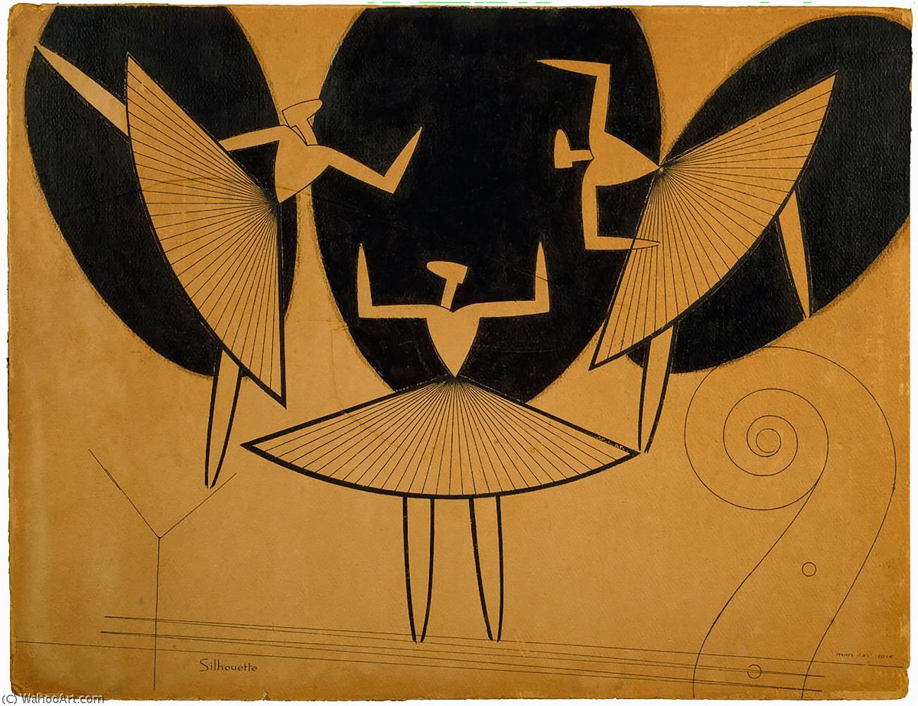 Order Paintings Reproductions Silhouette, 1916 by Man Ray (Inspired By) (1890-1976, United States) | ArtsDot.com