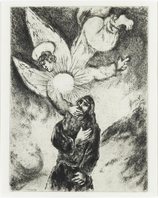 Buy Museum Art Reproductions Jeremiah received Gift of the prophecy (Jeremiah, I, 4 10), 1956 by Marc Chagall (Inspired By) (1887-1985, Belarus) | ArtsDot.com