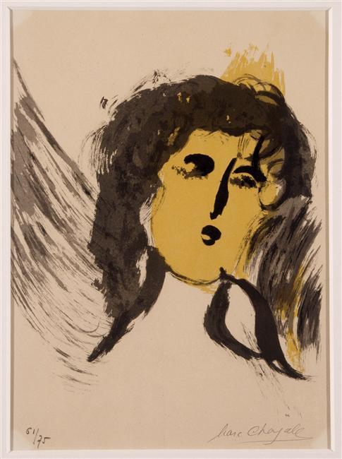 Order Oil Painting Replica An angel, 1956 by Marc Chagall (Inspired By) (1887-1985, Belarus) | ArtsDot.com