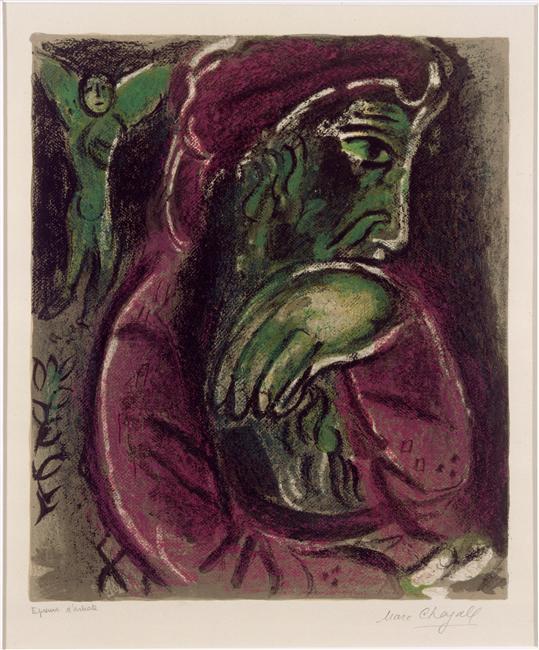 Order Artwork Replica Job in despair, 1960 by Marc Chagall (Inspired By) (1887-1985, Belarus) | ArtsDot.com