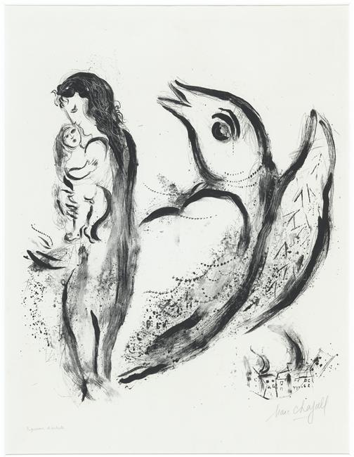 Buy Museum Art Reproductions Mother and child, 1956 by Marc Chagall (Inspired By) (1887-1985, Belarus) | ArtsDot.com