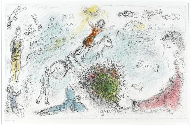 Order Art Reproductions The soul of Circus, 1980 by Marc Chagall (Inspired By) (1887-1985, Belarus) | ArtsDot.com