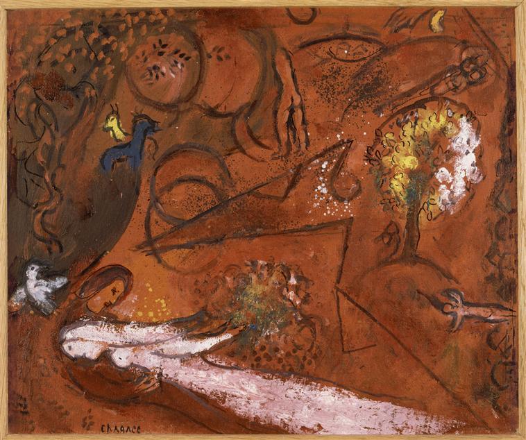 Order Oil Painting Replica Song of Songs I (9), 1960 by Marc Chagall (Inspired By) (1887-1985, Belarus) | ArtsDot.com