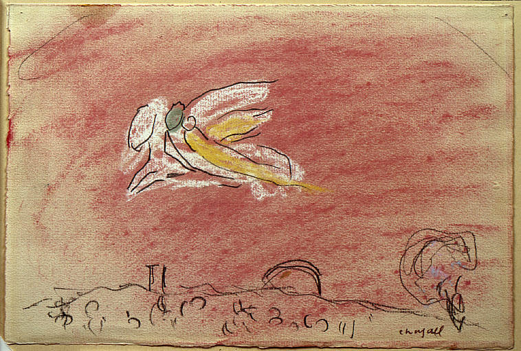 Order Art Reproductions `Study to ``Song of Songs IV```, 1958 by Marc Chagall (Inspired By) (1887-1985, Belarus) | ArtsDot.com