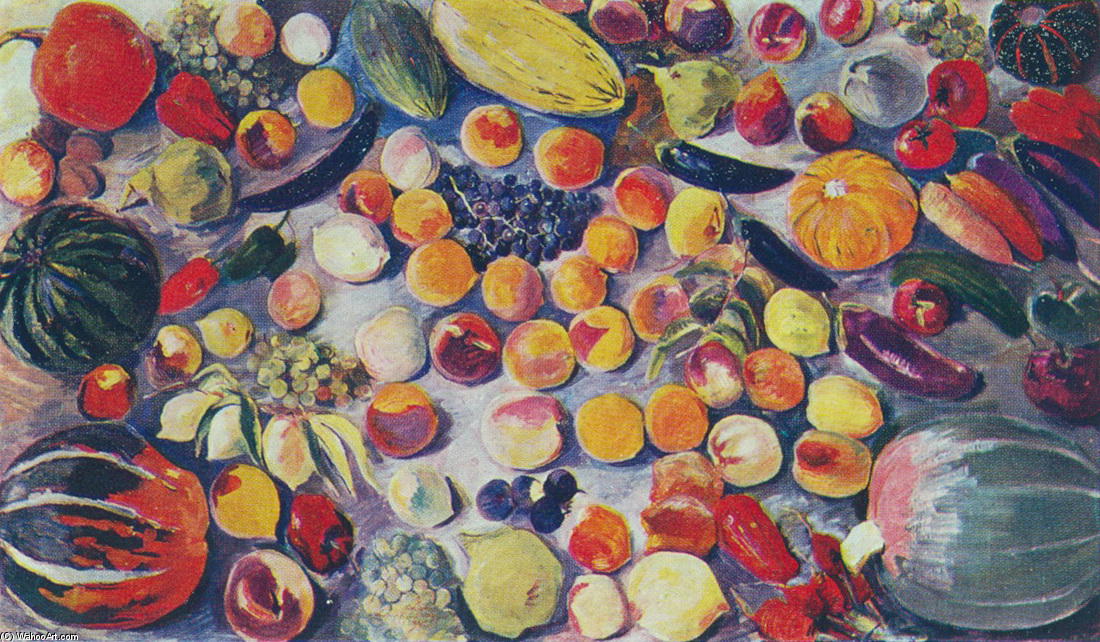 Order Paintings Reproductions Fruits and vegetables, 1942 by Martiros Saryan (Inspired By) (1880-1972, Russia) | ArtsDot.com